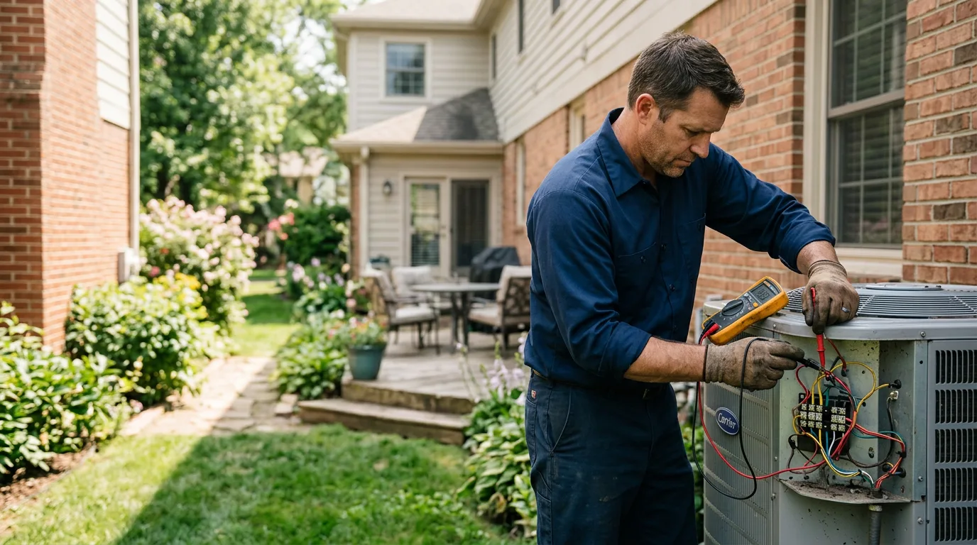 HVAC technician working near North Haverhill, NH